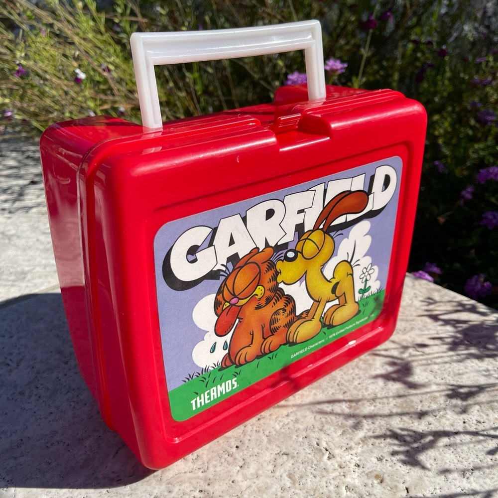 Garfield And Odie Vintage Plastic Lunch Box
